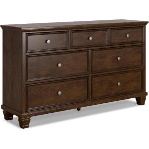 Signature Design by Ashley Danabrin Traditional 5 Drawer Chest for Bedroom, Dark Brown(Dark Brown)