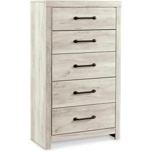 Signature Design by Ashley Drystan Casual 5 Drawer Chest, Dark Brown & Gray(Dark Brown & Gray)