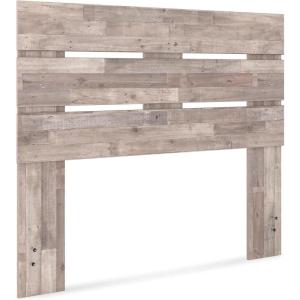 Signature Design by Ashley Neilsville Butcher Block Panel Headboard, Queen, Brown(Light Brown)
