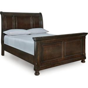 Signature Design by Ashley Porter Traditional Panel Headboard ONLY, King/California King, Dark Brown(Rustic Brown)