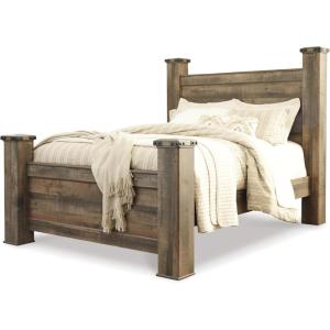 Signature Design by Ashley Trinell Rustic Panel Headboard, Queen, Warm Brown(Queen)