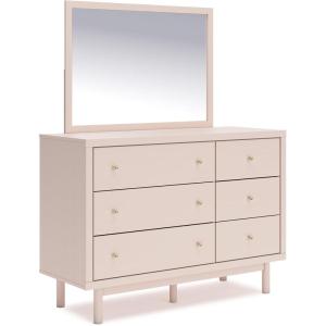 Signature Design by Ashley Wistenpine Urban Upholstered Panel Headboard, Twin, White & Pink(O/S)