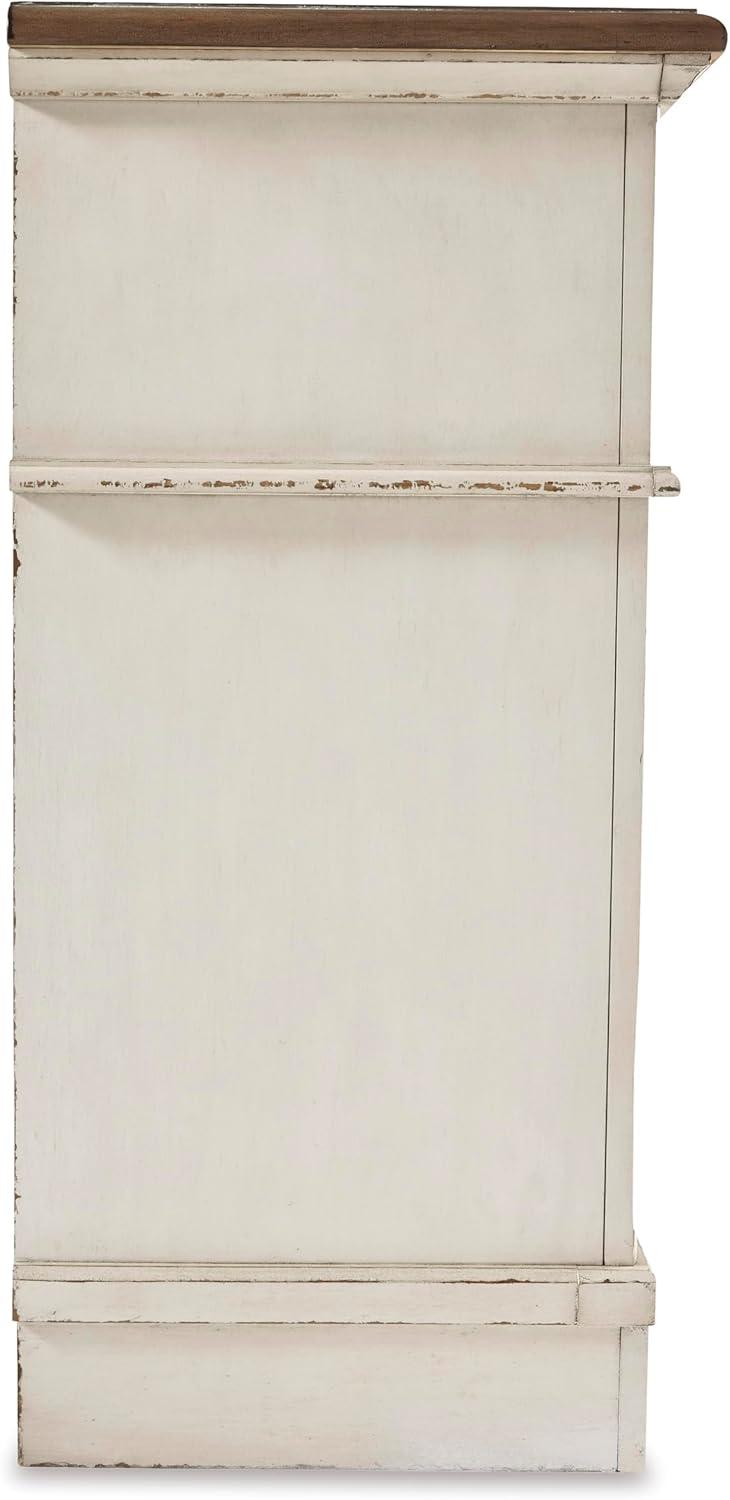 imageSignature Design By Ashley Realyn French Country Youth 6 Drawer Dresser Chipped White ampamp BrownCream