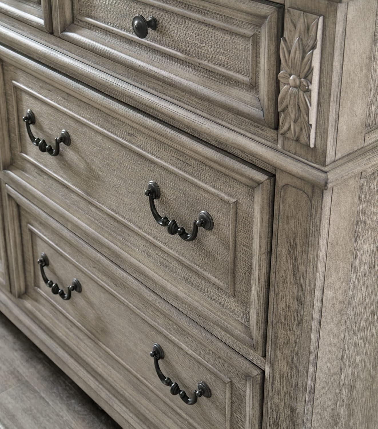 imageSignature Design By Ashley Realyn French Country Youth 6 Drawer Dresser Chipped White ampamp BrownGrey