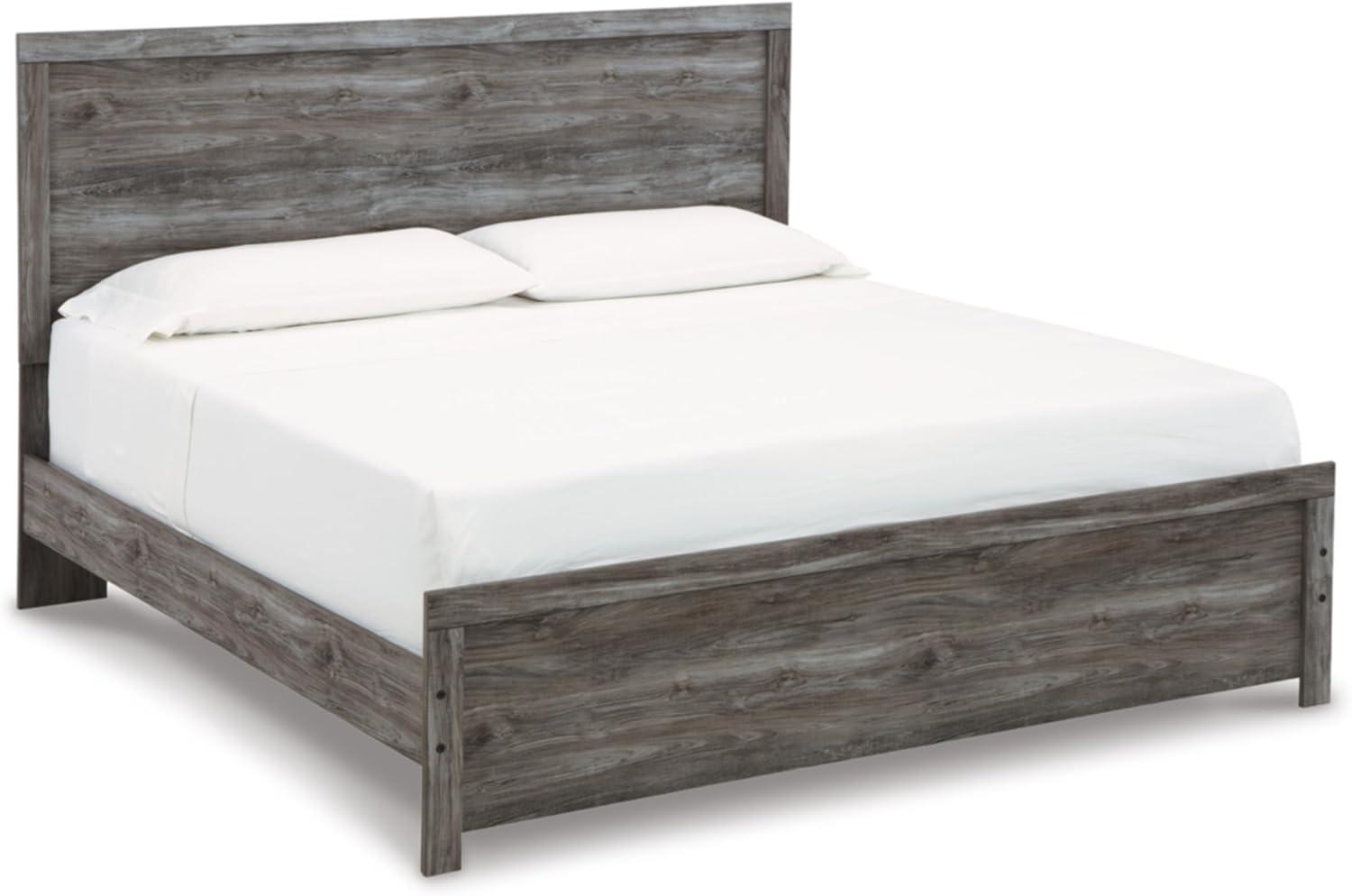 imageSignature Design by Ashley Anarasia Traditional Full Sleigh Bed with Metal Slats Foundation or Box Spring Needed WhiteDark Gray