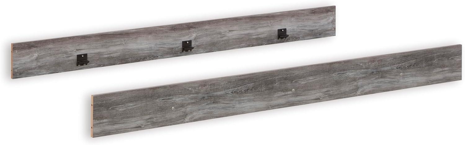 imageSignature Design by Ashley Anarasia Traditional Full Sleigh Bed with Metal Slats Foundation or Box Spring Needed WhiteDark Gray