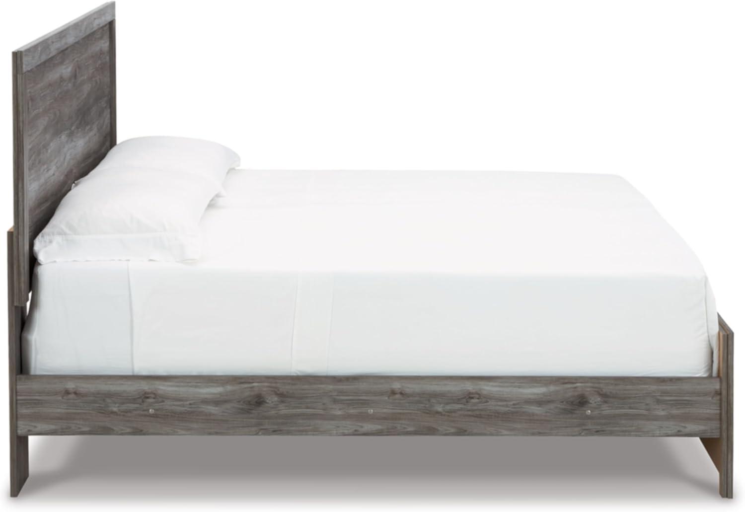 imageSignature Design by Ashley Anarasia Traditional Full Sleigh Bed with Metal Slats Foundation or Box Spring Needed WhiteDark Gray