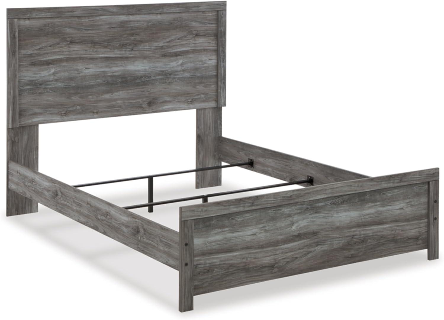 imageSignature Design by Ashley Anarasia Traditional Full Sleigh Bed with Metal Slats Foundation or Box Spring Needed WhiteDark Gray