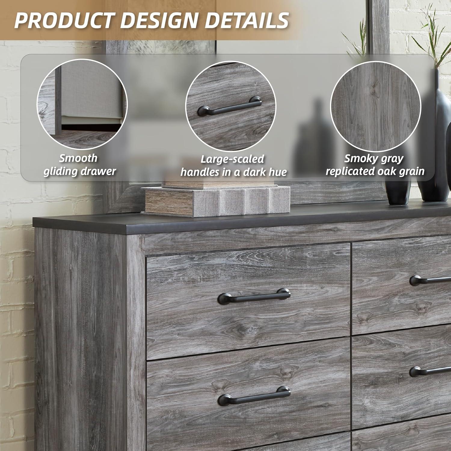 imageSignature Design by Ashley Anarasia Traditional Full Sleigh Bed with Metal Slats Foundation or Box Spring Needed WhiteDark Gray