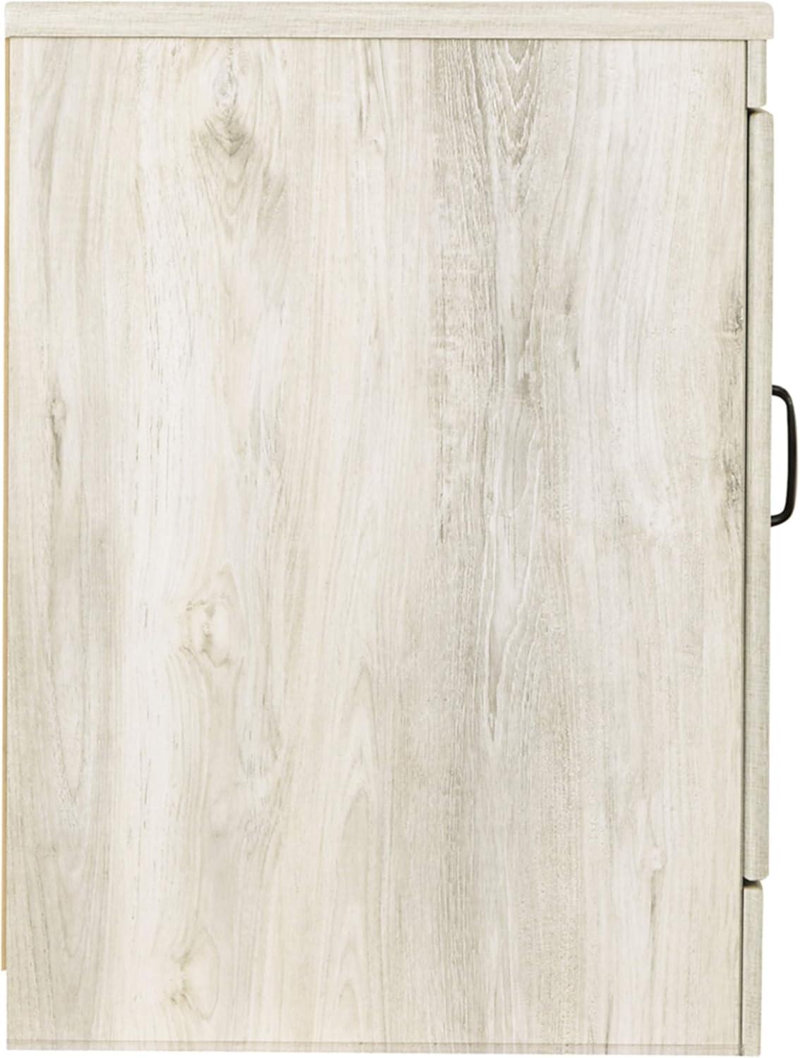 imageSignature Design by Ashley Bellaby Farmhouse TV Stand with Fireplace Option Fits TVs up to 60quot WhitewashWhitewash