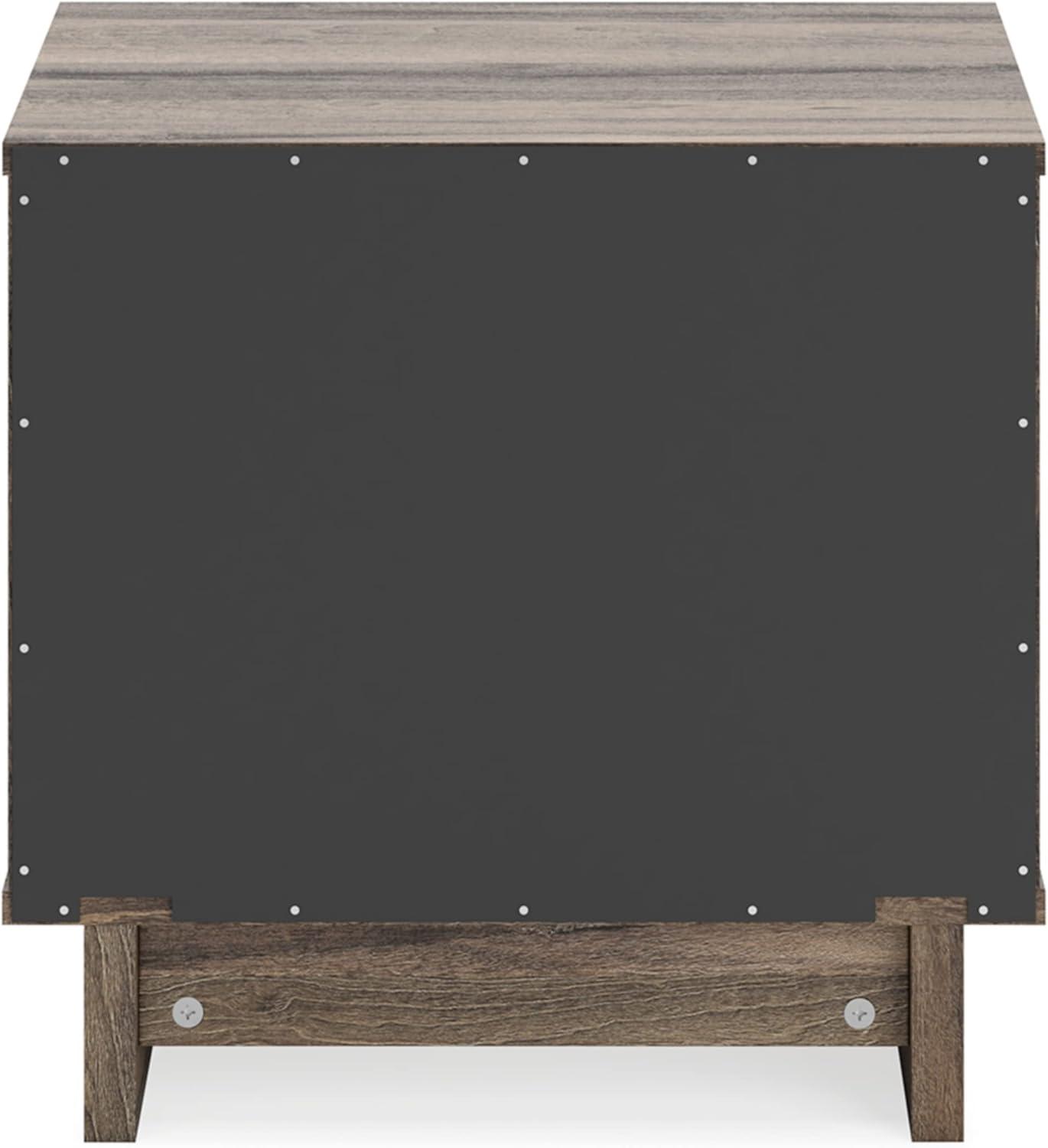 imageSignature Design by Ashley Blairhurst 3 Drawer Nightstand with USB Charging 2875quot Tall Light Grayish BrownBrown