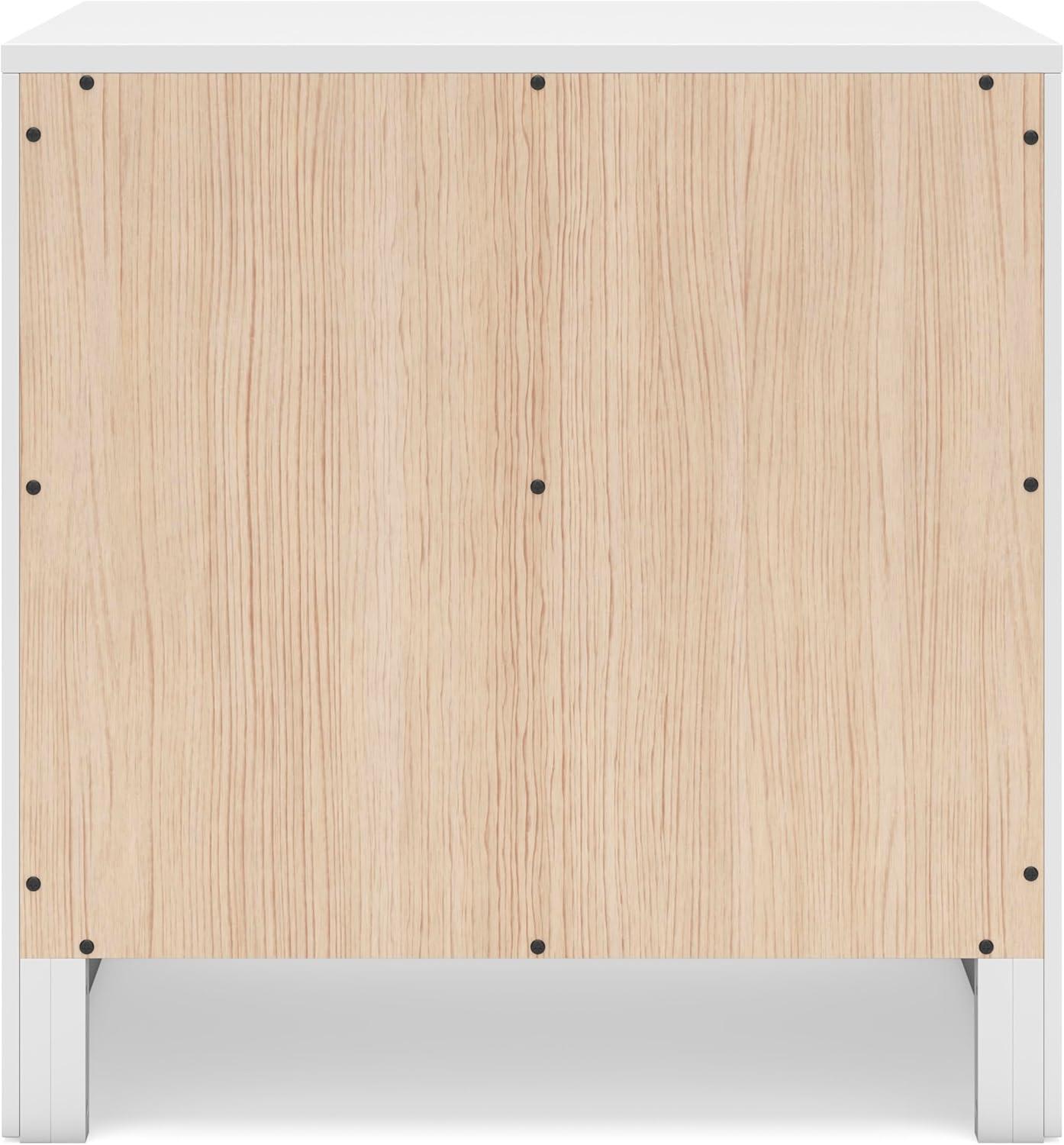 imageSignature Design by Ashley Blairhurst 3 Drawer Nightstand with USB Charging 2875quot Tall Light Grayish BrownWhite