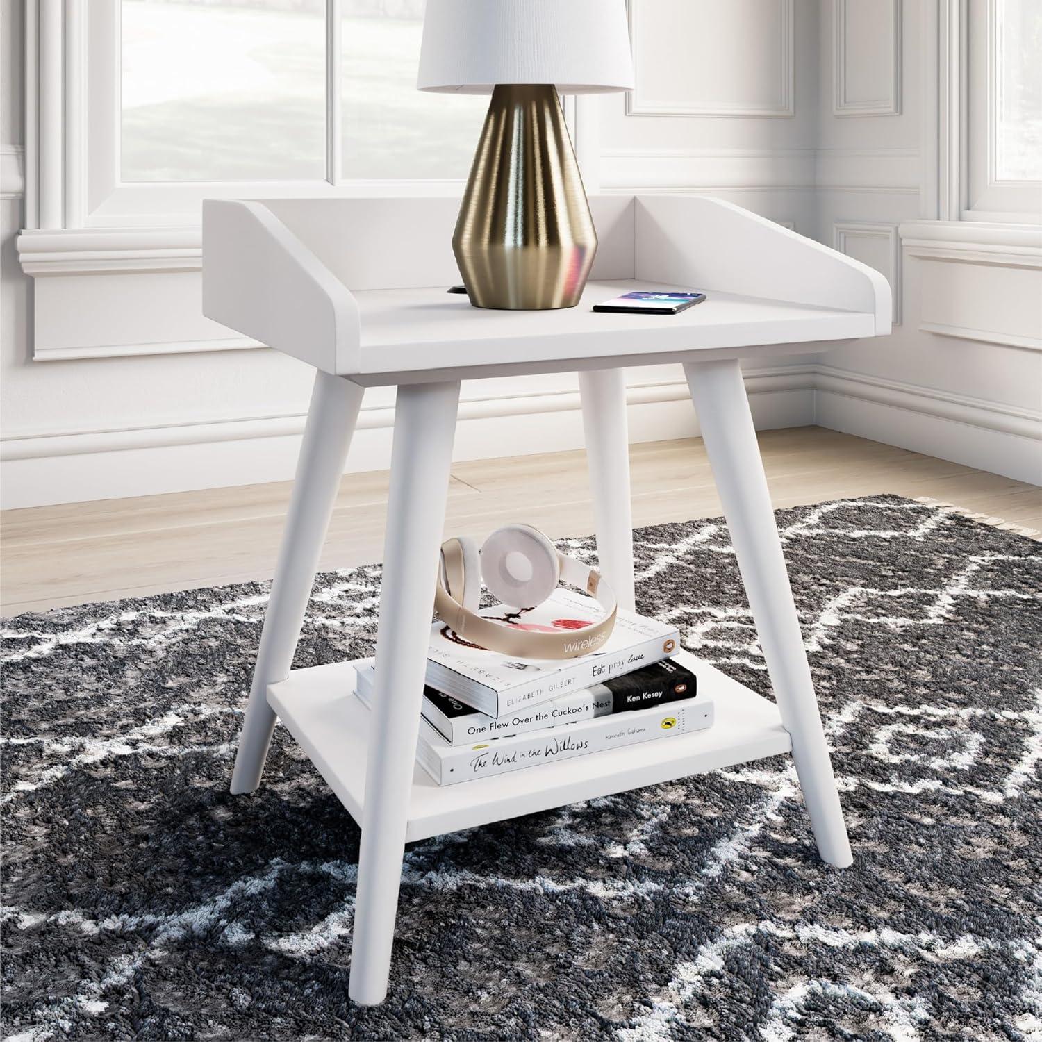 imageSignature Design by Ashley Blariden Modern Accent or End Table WhiteWhite