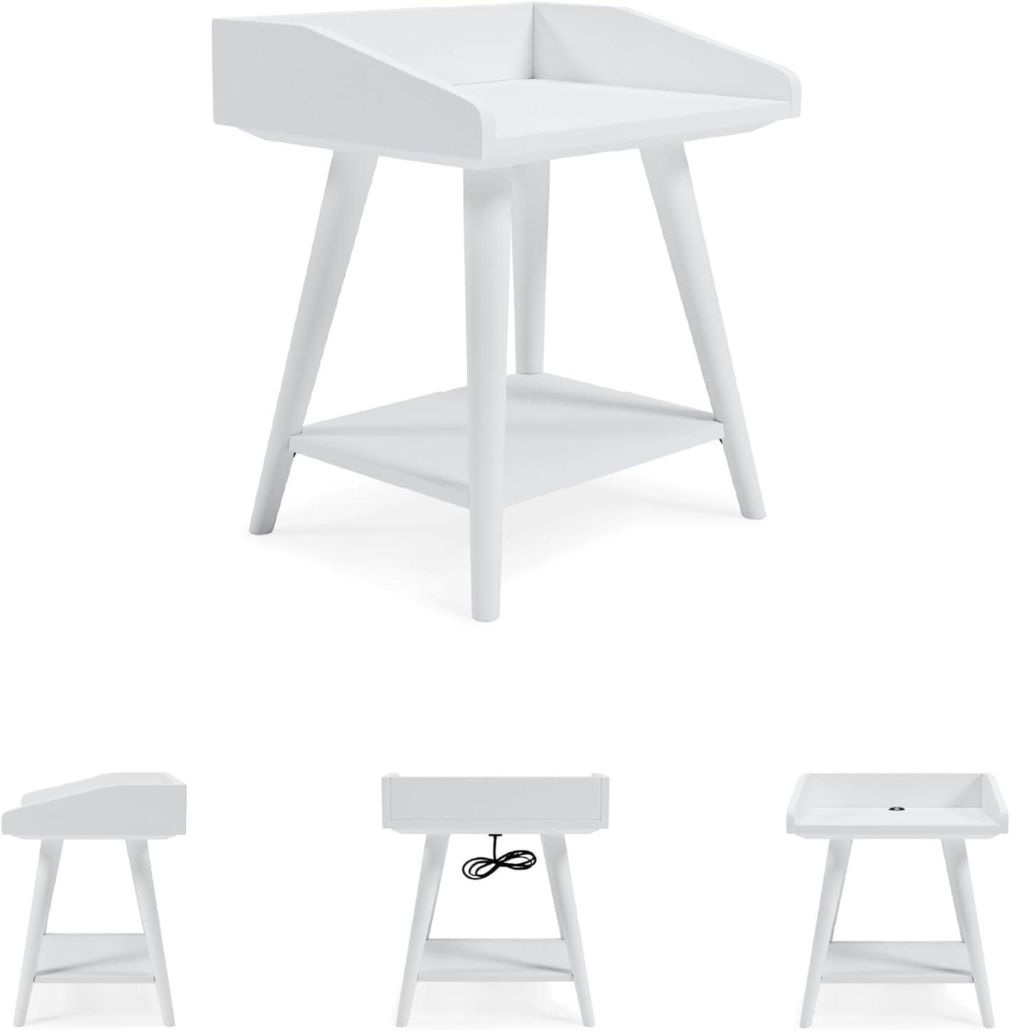 imageSignature Design by Ashley Blariden Modern Accent or End Table WhiteWhite