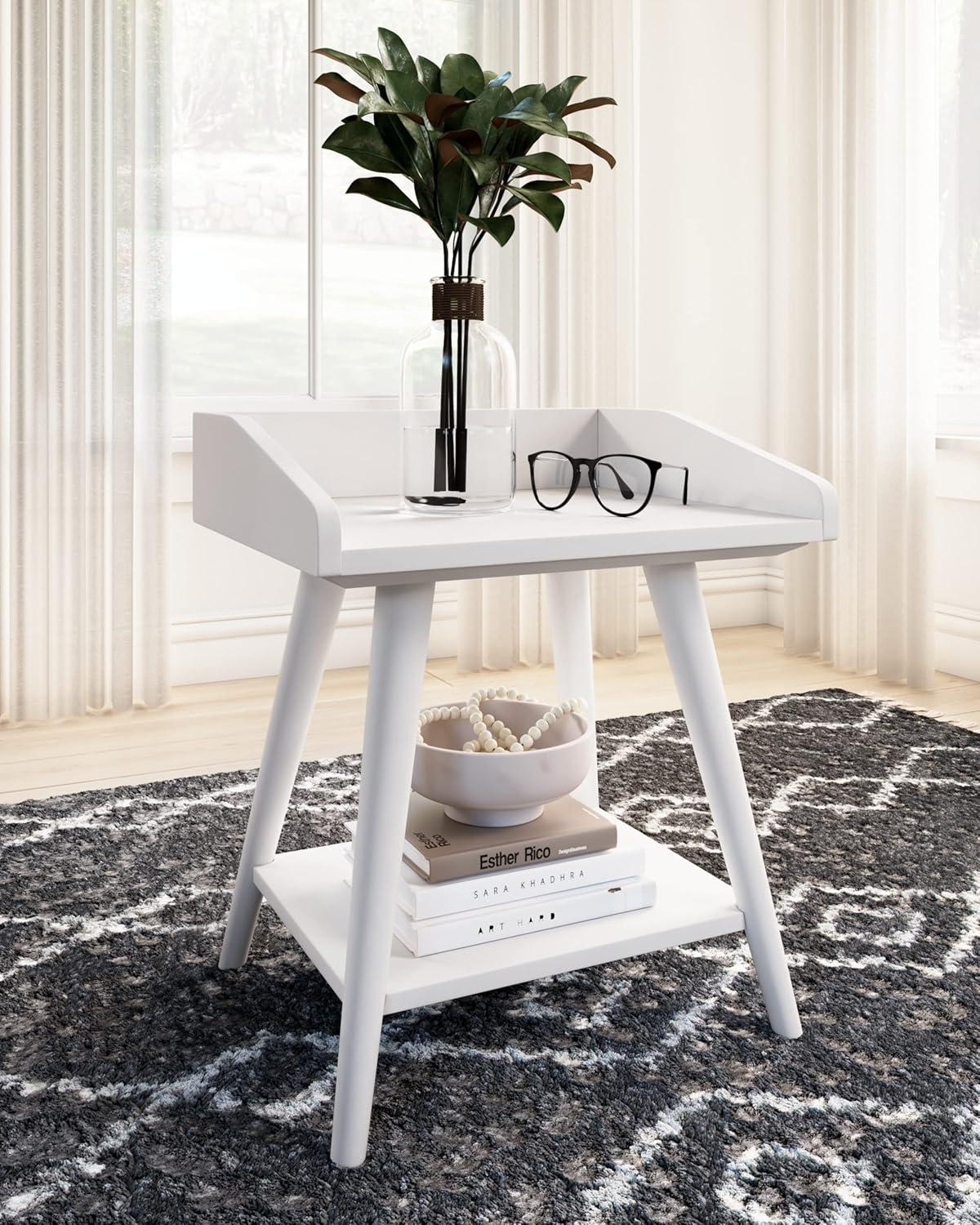 imageSignature Design by Ashley Blariden Modern Accent or End Table WhiteWhite