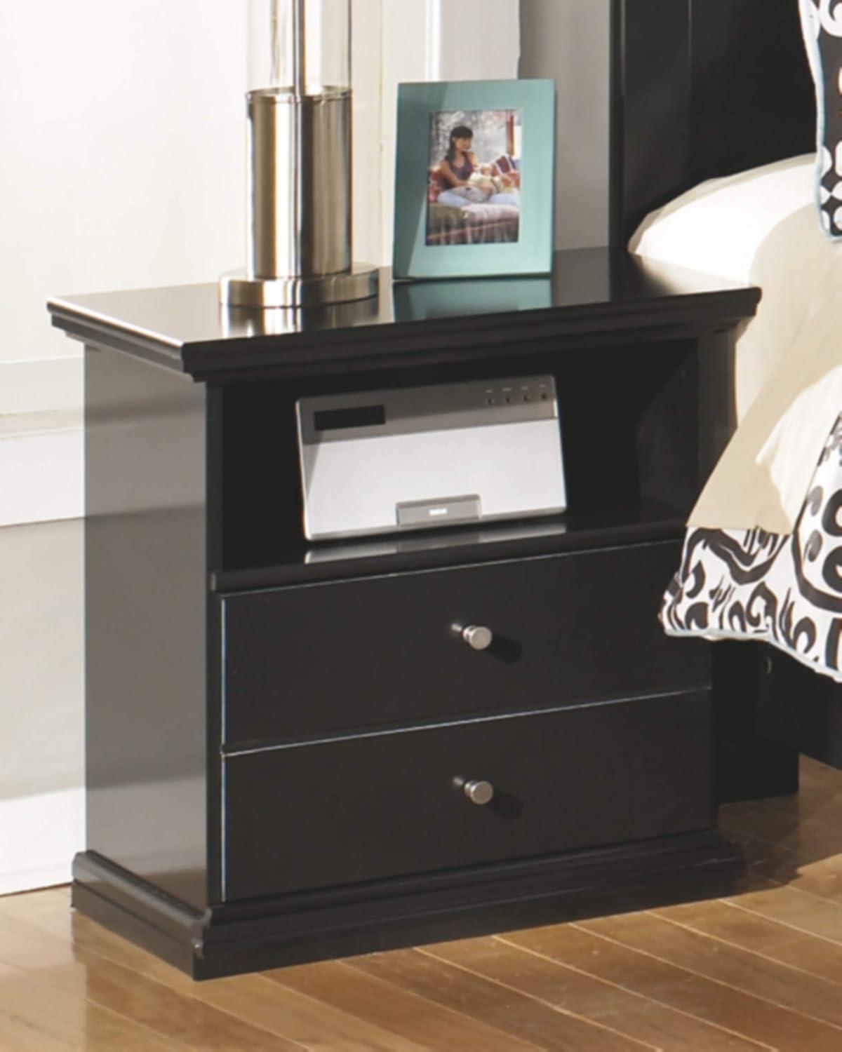 imageSignature Design by Ashley Bostwick Shoals Childrens Traditional 1 Drawer Nightstand with 1 Storage Cubby 2437quot Tall WhiteMaribel