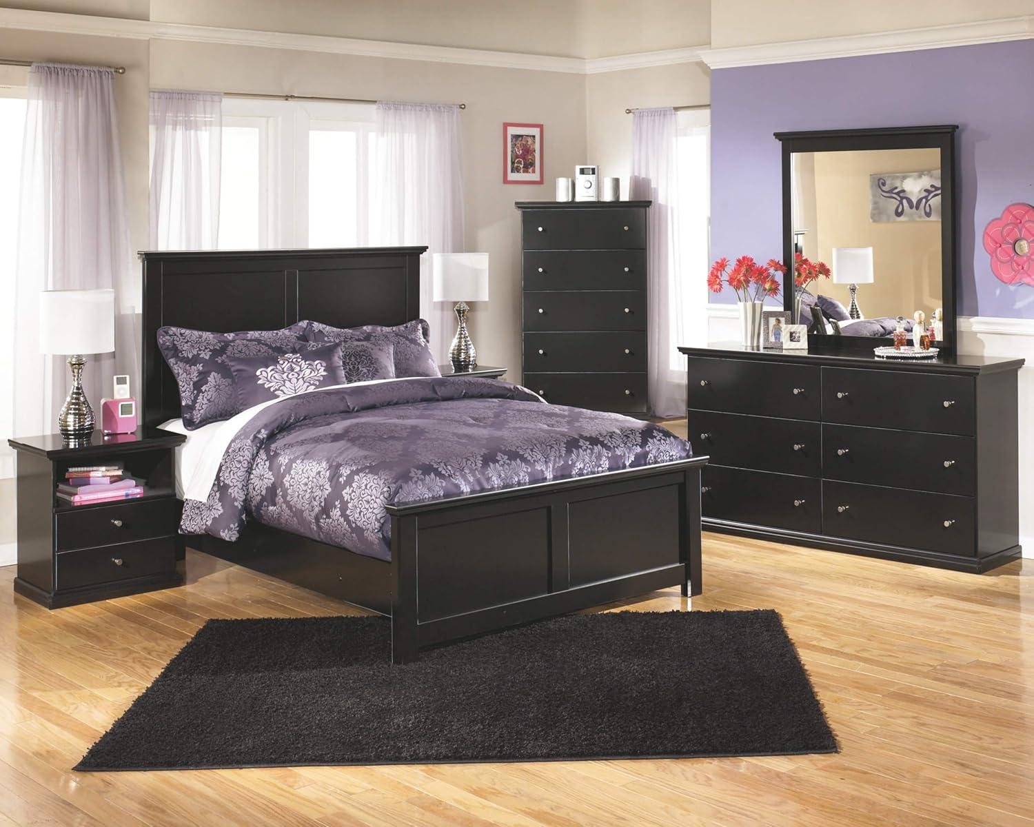 imageSignature Design by Ashley Bostwick Shoals Childrens Traditional 6 Drawer Dresser WhiteBlack