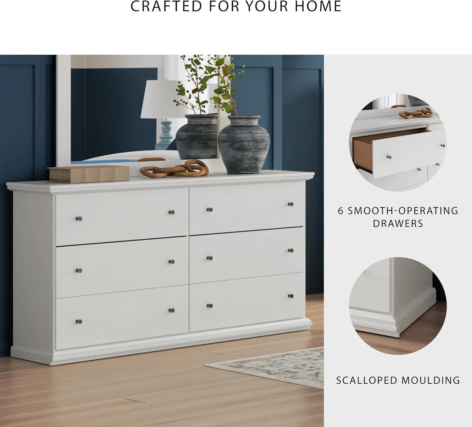 imageSignature Design by Ashley Bostwick Shoals Childrens Traditional 6 Drawer Dresser WhiteWhite