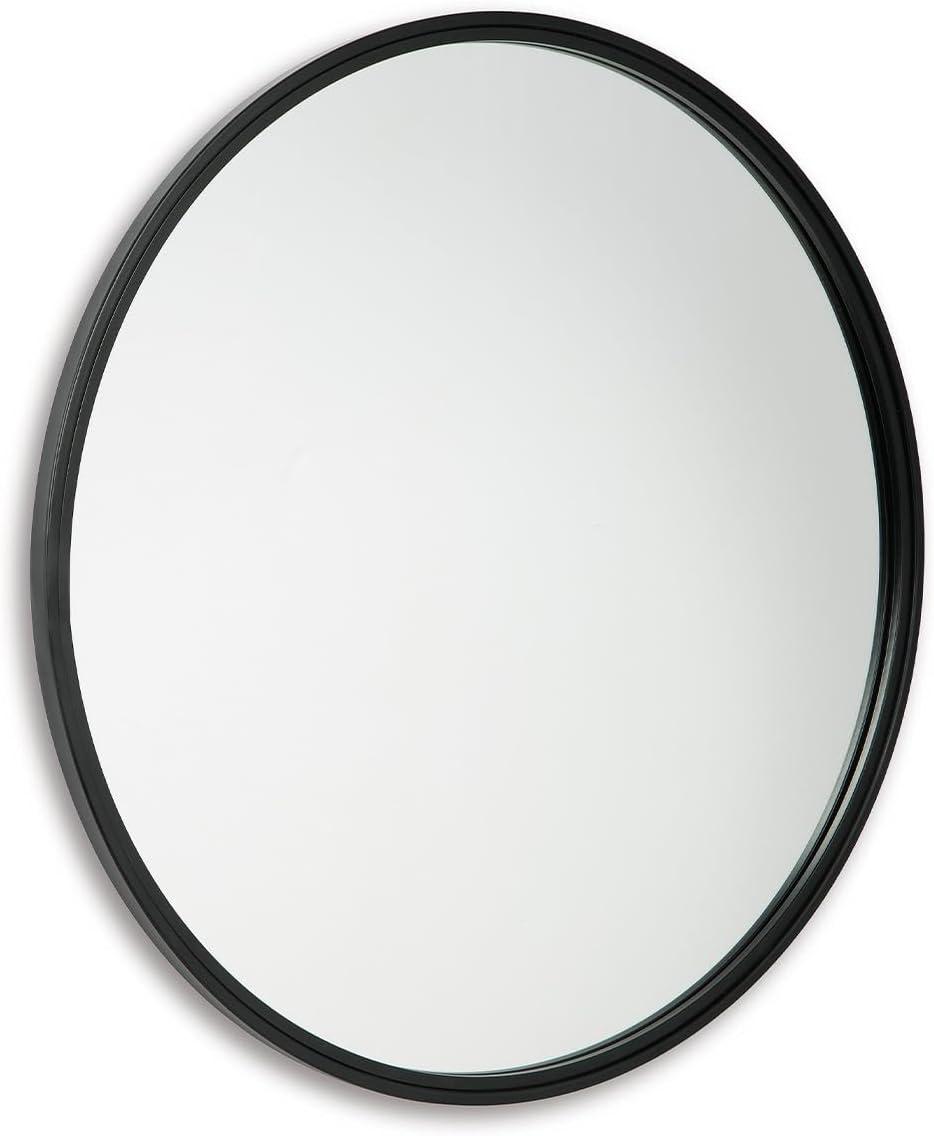 imageSignature Design by Ashley Brocky 24quot Contemporary Rectangular Wall Mounted Accent Mirror WhiteBlack