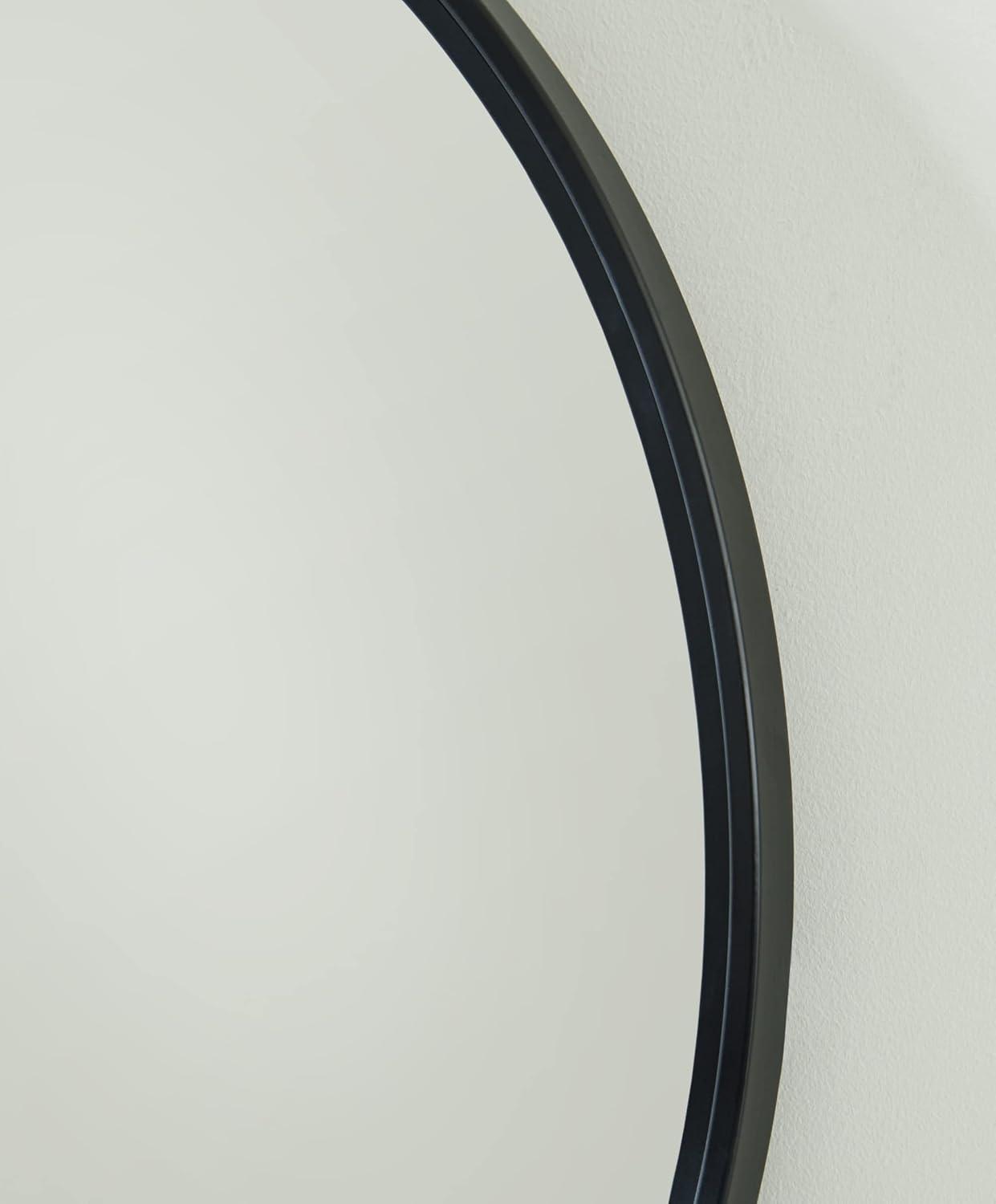imageSignature Design by Ashley Brocky 24quot Contemporary Rectangular Wall Mounted Accent Mirror WhiteBlack