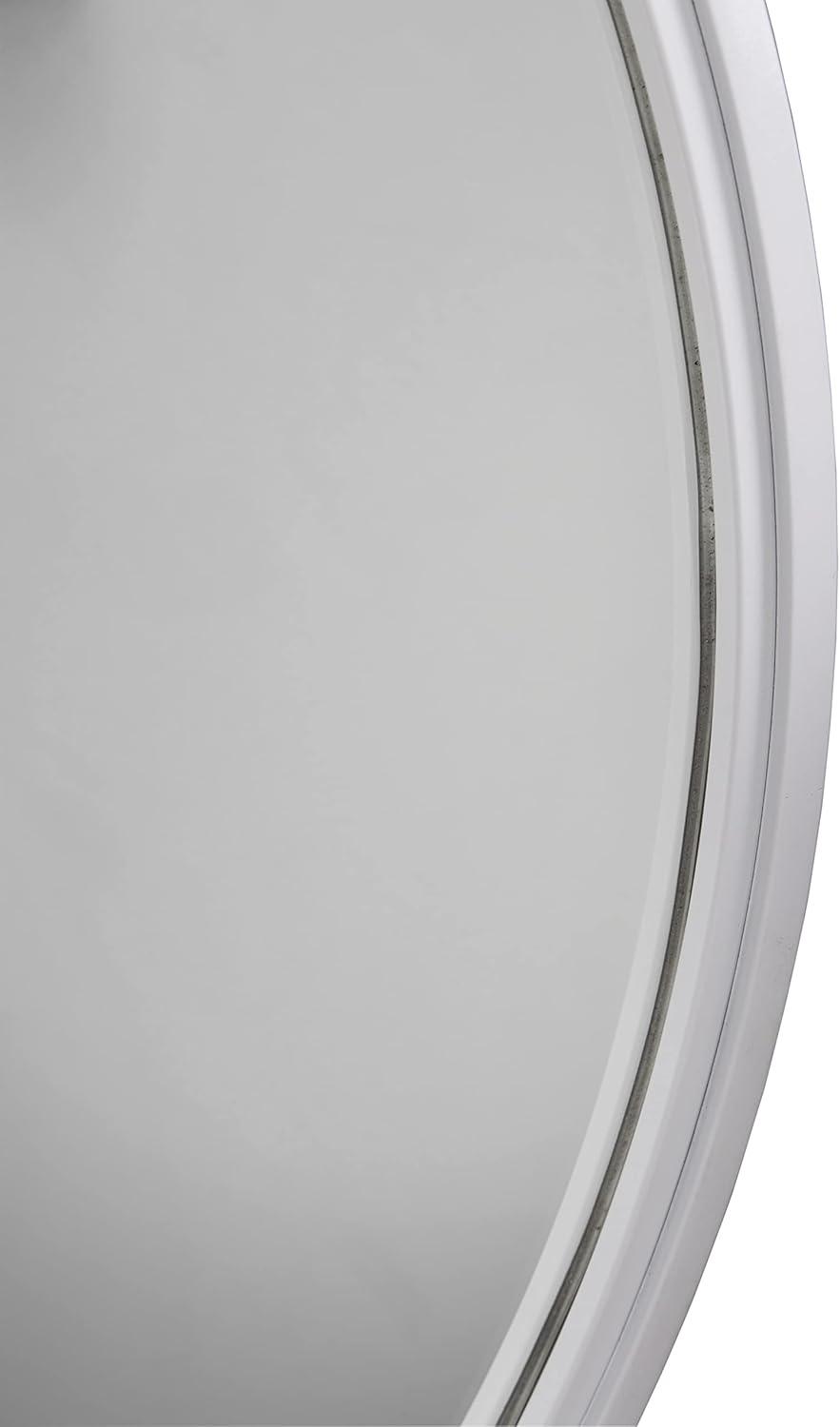 imageSignature Design by Ashley Brocky 24quot Contemporary Rectangular Wall Mounted Accent Mirror WhiteWhite