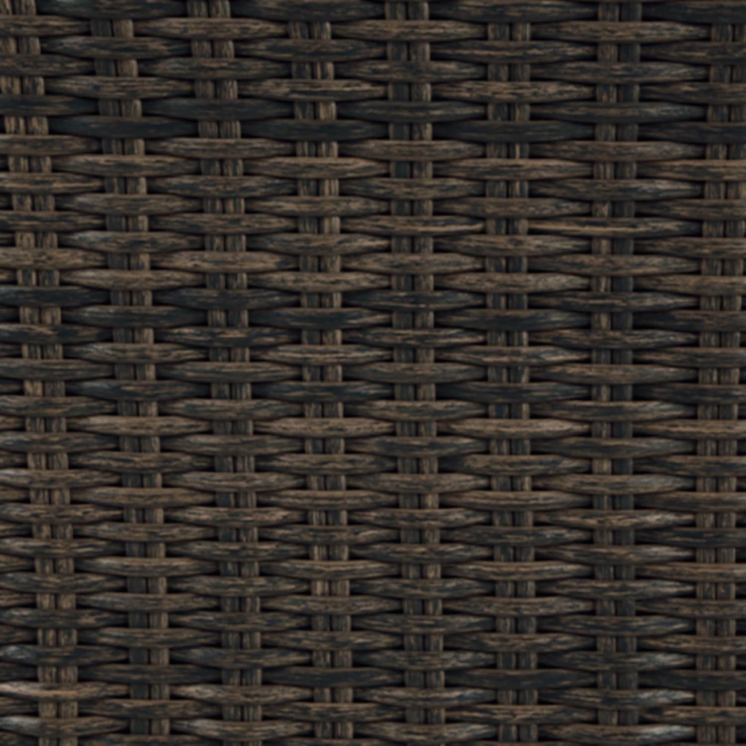 imageSignature Design by Ashley Brook Ranch Casual Nuvella Weather Resistant Fabric Right Hand Facing Outdoor Sofa SectionalBench with Cushion and 6 Throw Pillows Set of 3 Beige ampamp Dark Brown