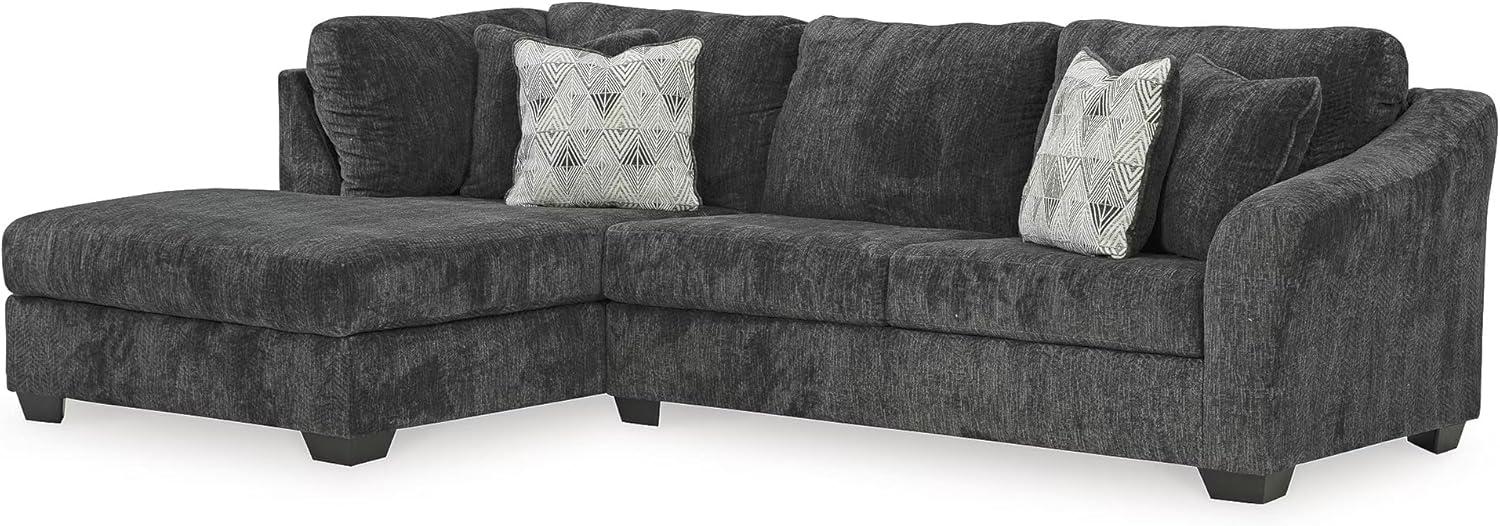 imageSignature Design by Ashley Creswell Transitional Round Upholstered Oversized Swivel Accent Chair GrayDark Gray
