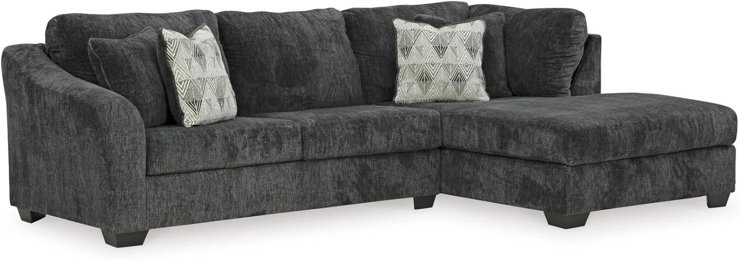 imageSignature Design by Ashley Creswell Transitional Round Upholstered Oversized Swivel Accent Chair GrayDark Gray