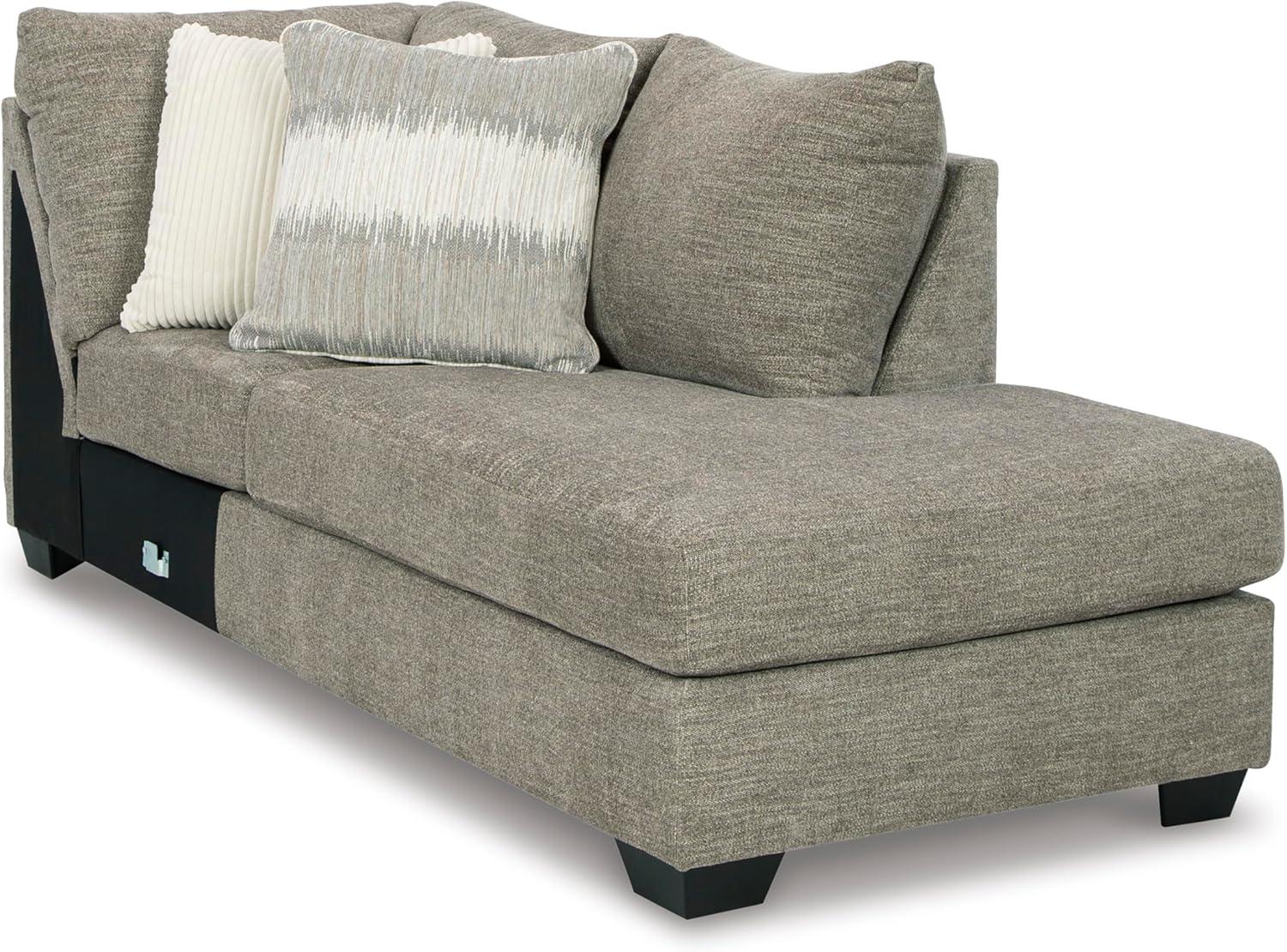 imageSignature Design by Ashley Creswell Transitional Round Upholstered Oversized Swivel Accent Chair GrayGrayish