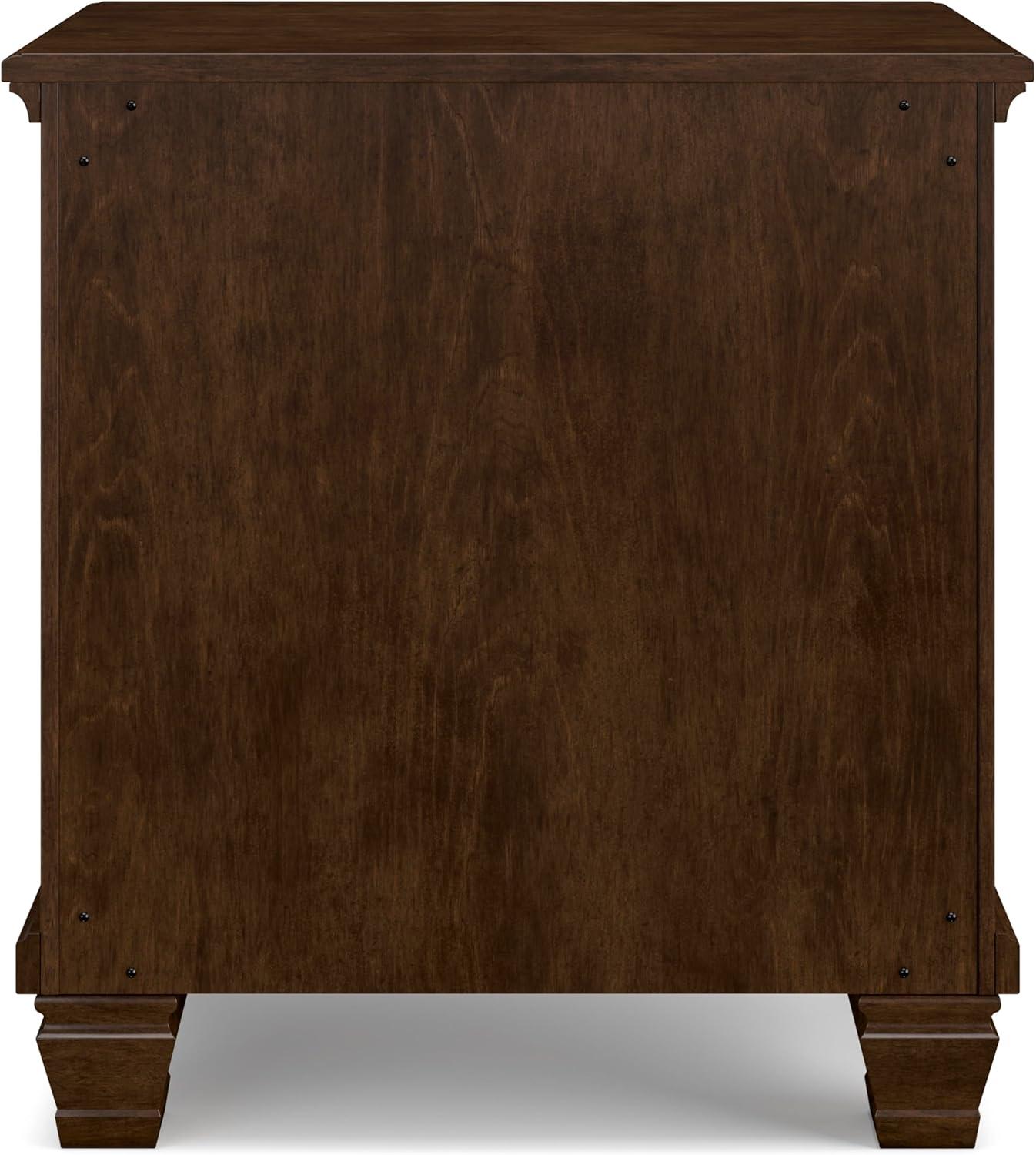 imageSignature Design by Ashley Danabrin Classic 2 Drawer Nightstand for Bedroom 2663quot Tall Dark BrownDark Brown