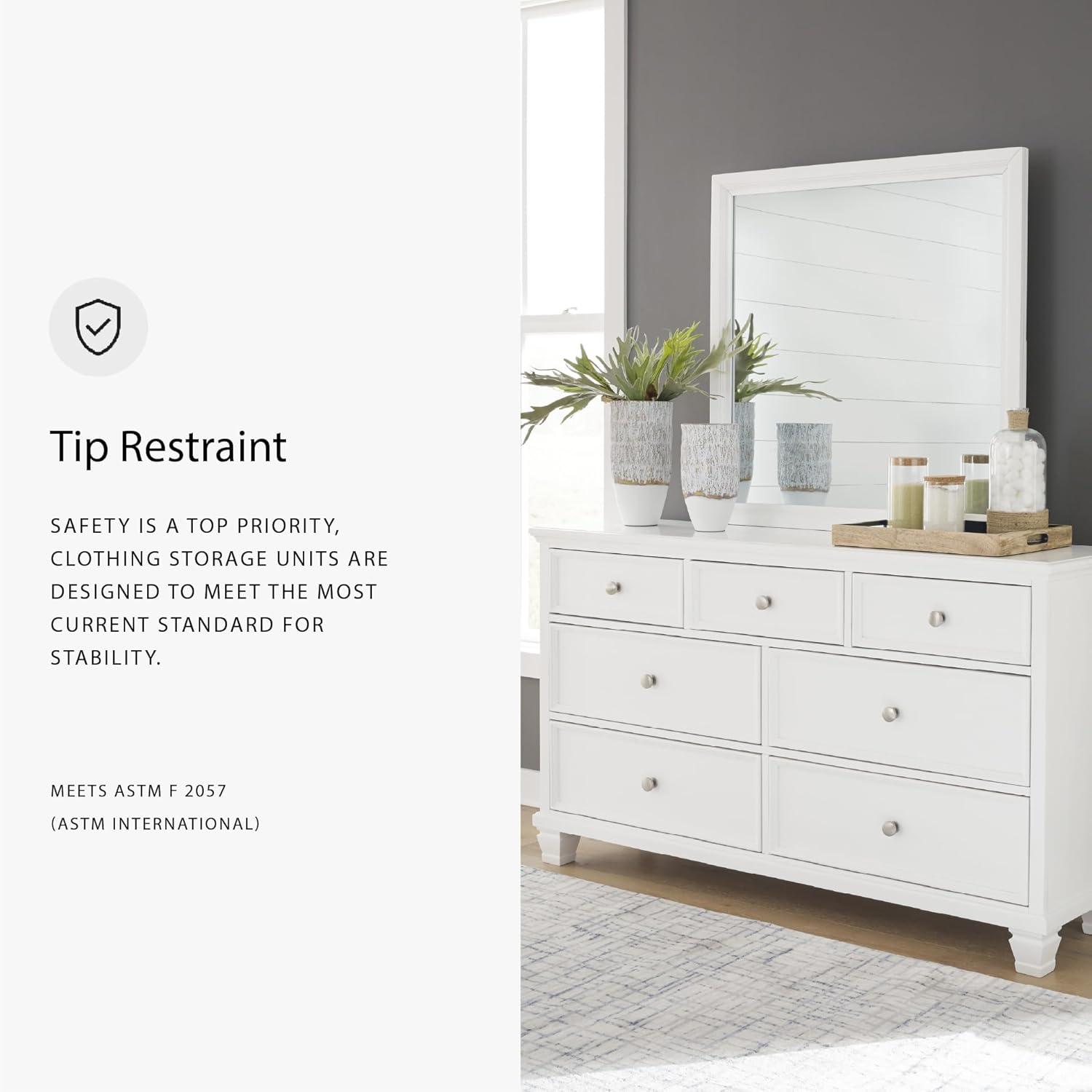 imageSignature Design by Ashley Danabrin Classic 2 Drawer Nightstand for Bedroom 2663quot Tall Dark BrownWhite