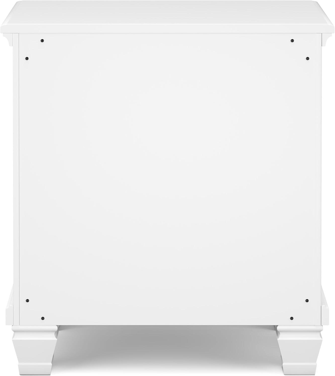 imageSignature Design by Ashley Danabrin Classic 2 Drawer Nightstand for Bedroom 2663quot Tall Dark BrownWhite