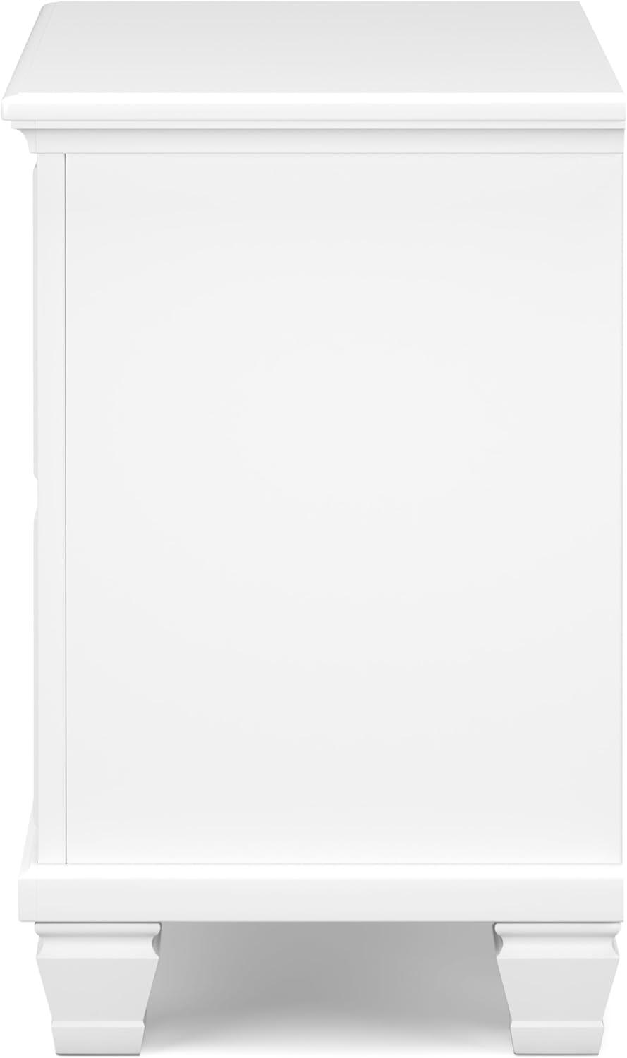 imageSignature Design by Ashley Danabrin Classic 2 Drawer Nightstand for Bedroom 2663quot Tall Dark BrownWhite