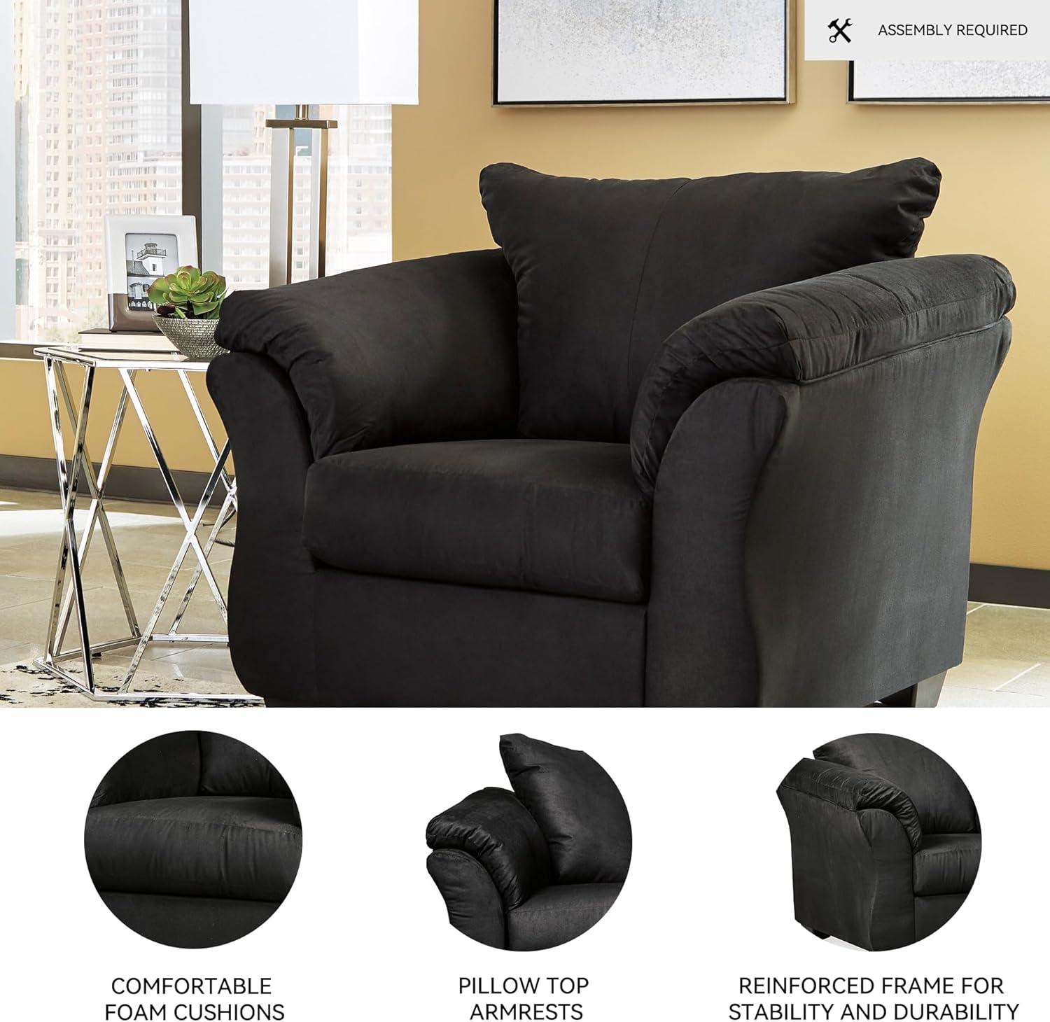 imageSignature Design by Ashley Darcy Casual Plush Chair BlackBlack