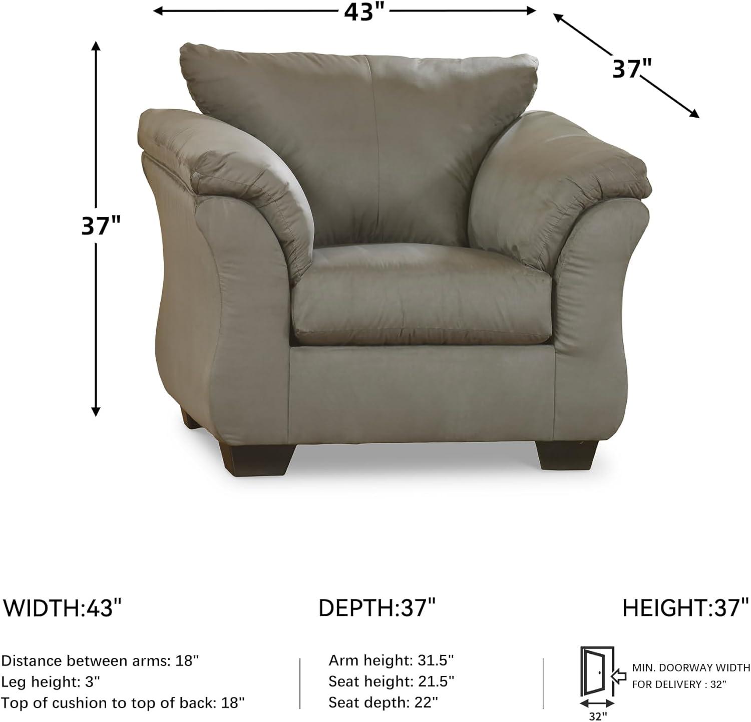 imageSignature Design by Ashley Darcy Casual Plush Chair BlackGrey