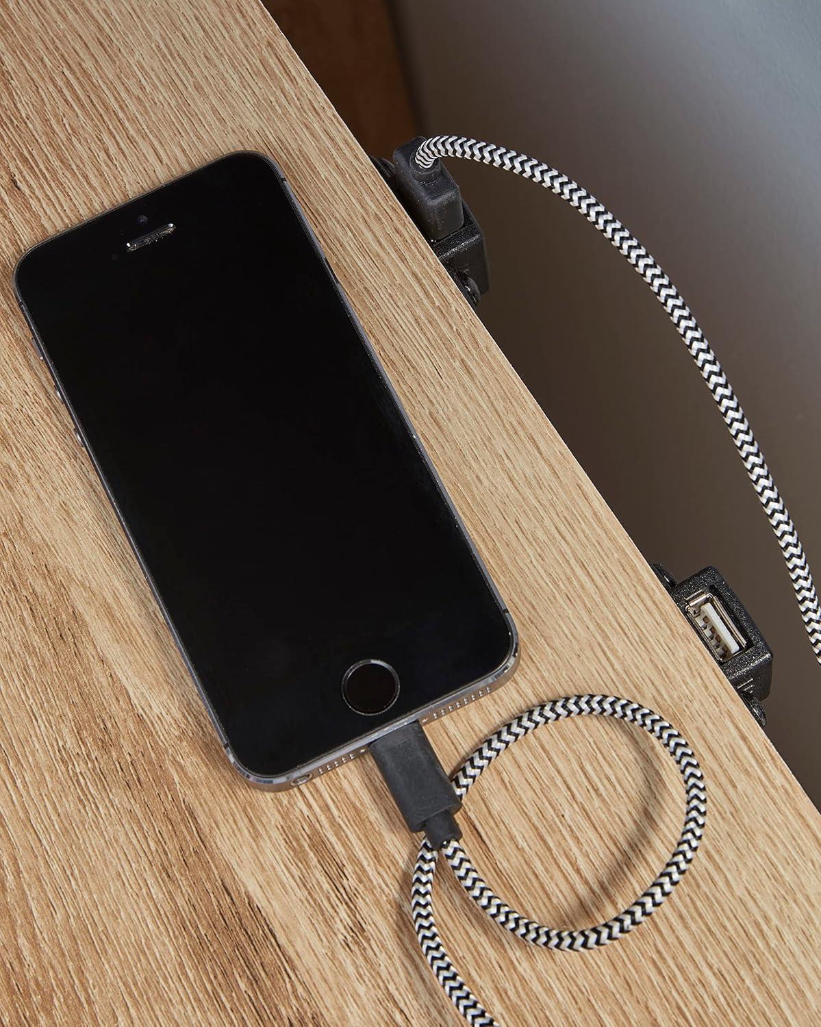 imageSignature Design by Ashley Drystan Rustic Industrial 2 Drawer Nightstand with 2 SlimProfile USB Charging Stations 2437quot Tall Weatherworn BrownLight Brown