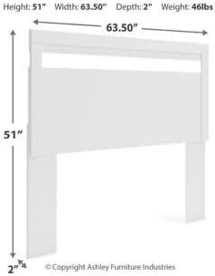 imageSignature Design by Ashley Finch Modern Headboard ONLY Queen BlackWhite