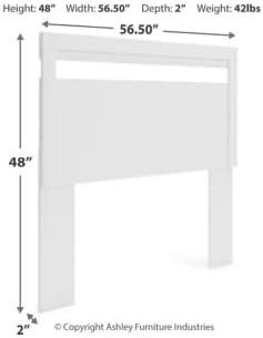 imageSignature Design by Ashley Finch Modern Headboard ONLY Queen BlackWhite