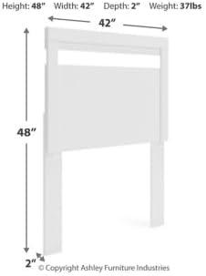 imageSignature Design by Ashley Finch Modern Headboard ONLY Queen BlackWhite