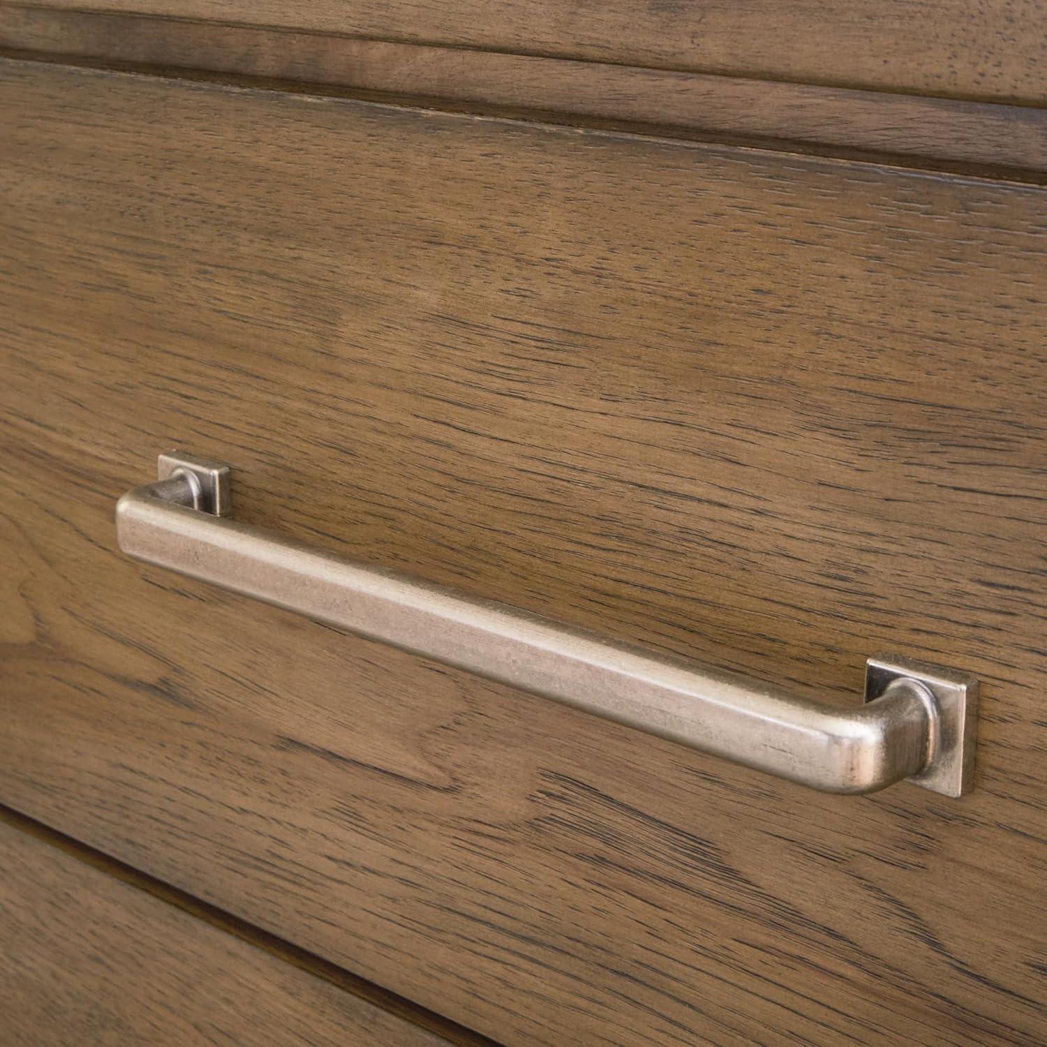 imageSignature Design by Ashley Foyland Modern Nightstand with 2 Drawers and USB Ports 2688quot Tall Dark BrownLight Brown