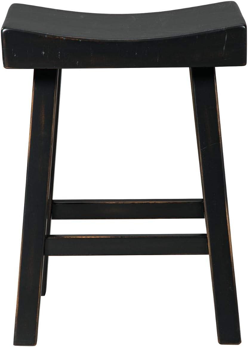 imageSignature Design by Ashley Glosco Modern Farmhouse 25quot Counter Height Barstool 2 Count BlackBlack