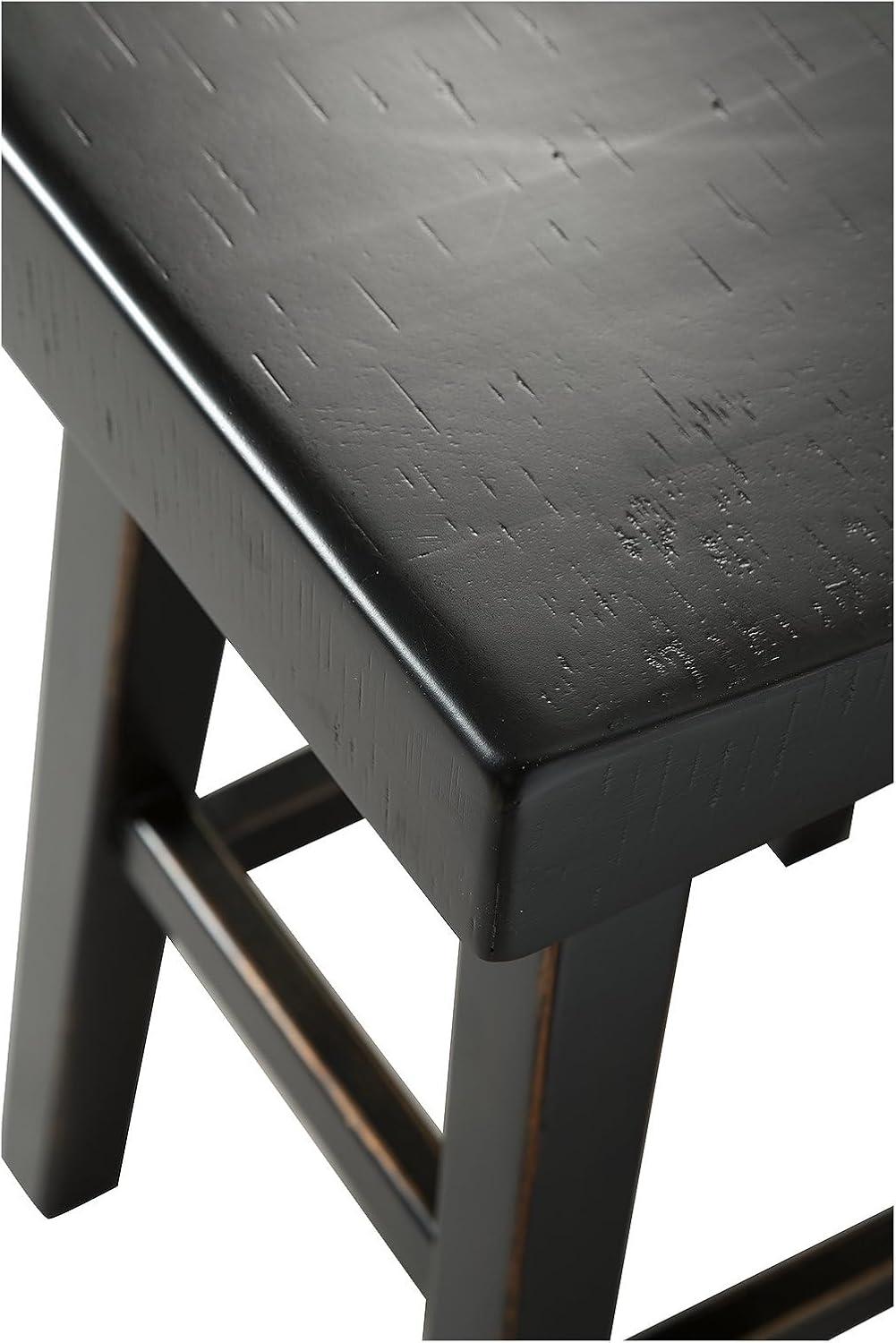 imageSignature Design by Ashley Glosco Modern Farmhouse 25quot Counter Height Barstool 2 Count BlackBlack