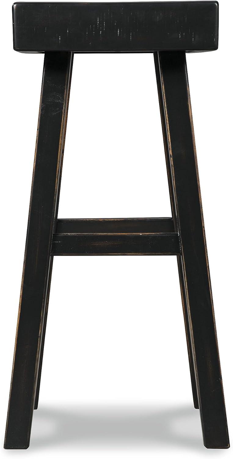 imageSignature Design by Ashley Glosco Modern Farmhouse 25quot Counter Height Barstool 2 Count BlackBlack
