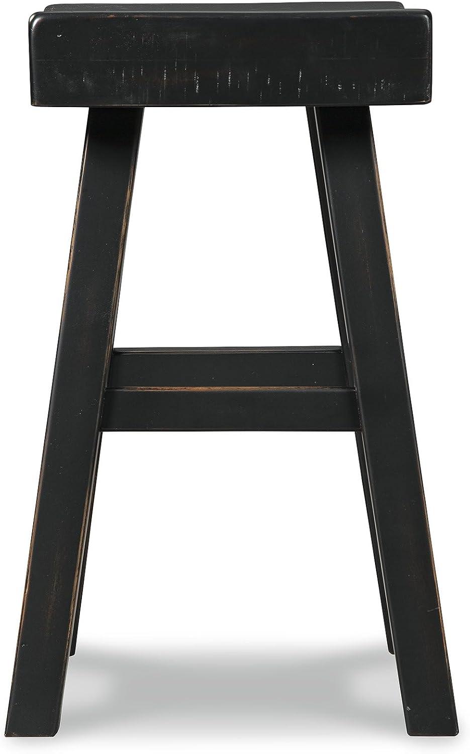 imageSignature Design by Ashley Glosco Modern Farmhouse 25quot Counter Height Barstool 2 Count BlackBlack