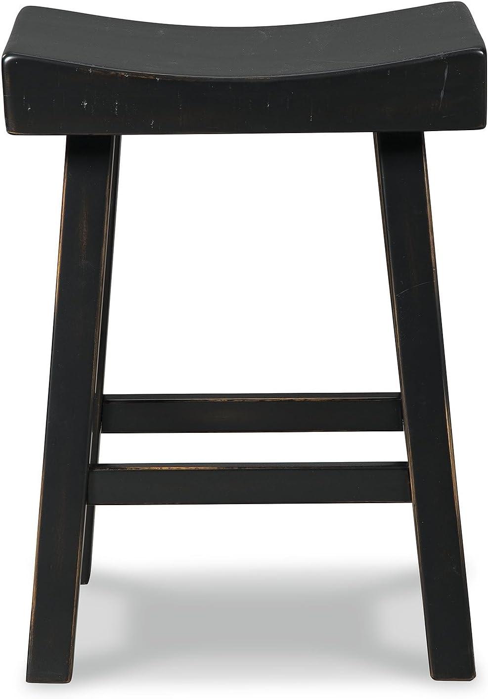 imageSignature Design by Ashley Glosco Modern Farmhouse 25quot Counter Height Barstool 2 Count BlackBlack