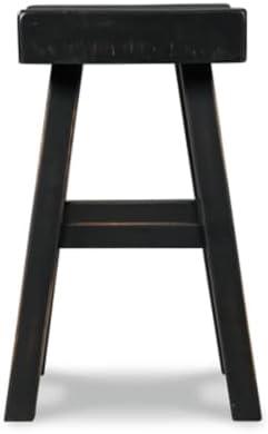 imageSignature Design by Ashley Glosco Modern Farmhouse 25quot Counter Height Barstool 2 Count BlackBlack