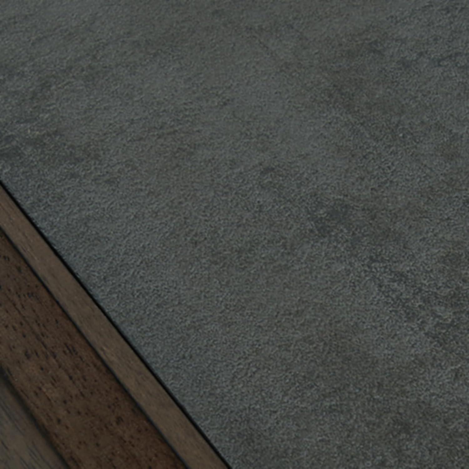 imageSignature Design by Ashley Havalance Farmhouse Rectangular End Table Floor Shelf Wood 26quot W x 2413quot D x 24quot H Vintage Gray ampamp White with Weathered FinishBrownGray