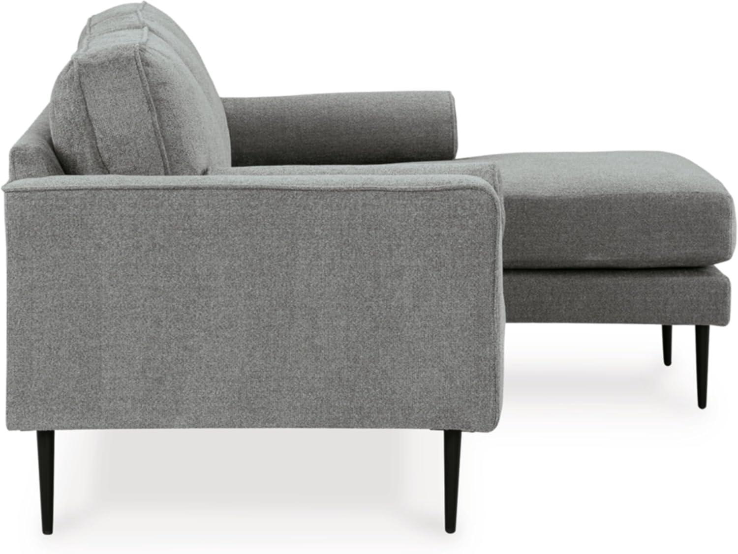 imageSignature Design by Ashley Hazela Contemporary Sectional Sofa Couch with Chaise Lounge GrayGrey