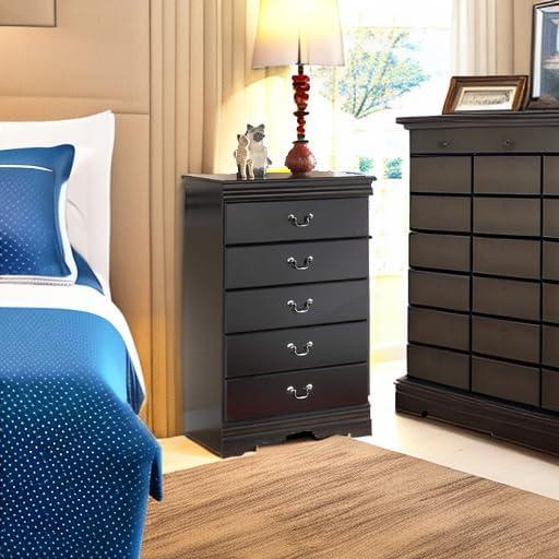 imageSignature Design by Ashley Huey Vineyard Classic 6 Drawer Dresser BLackBlack