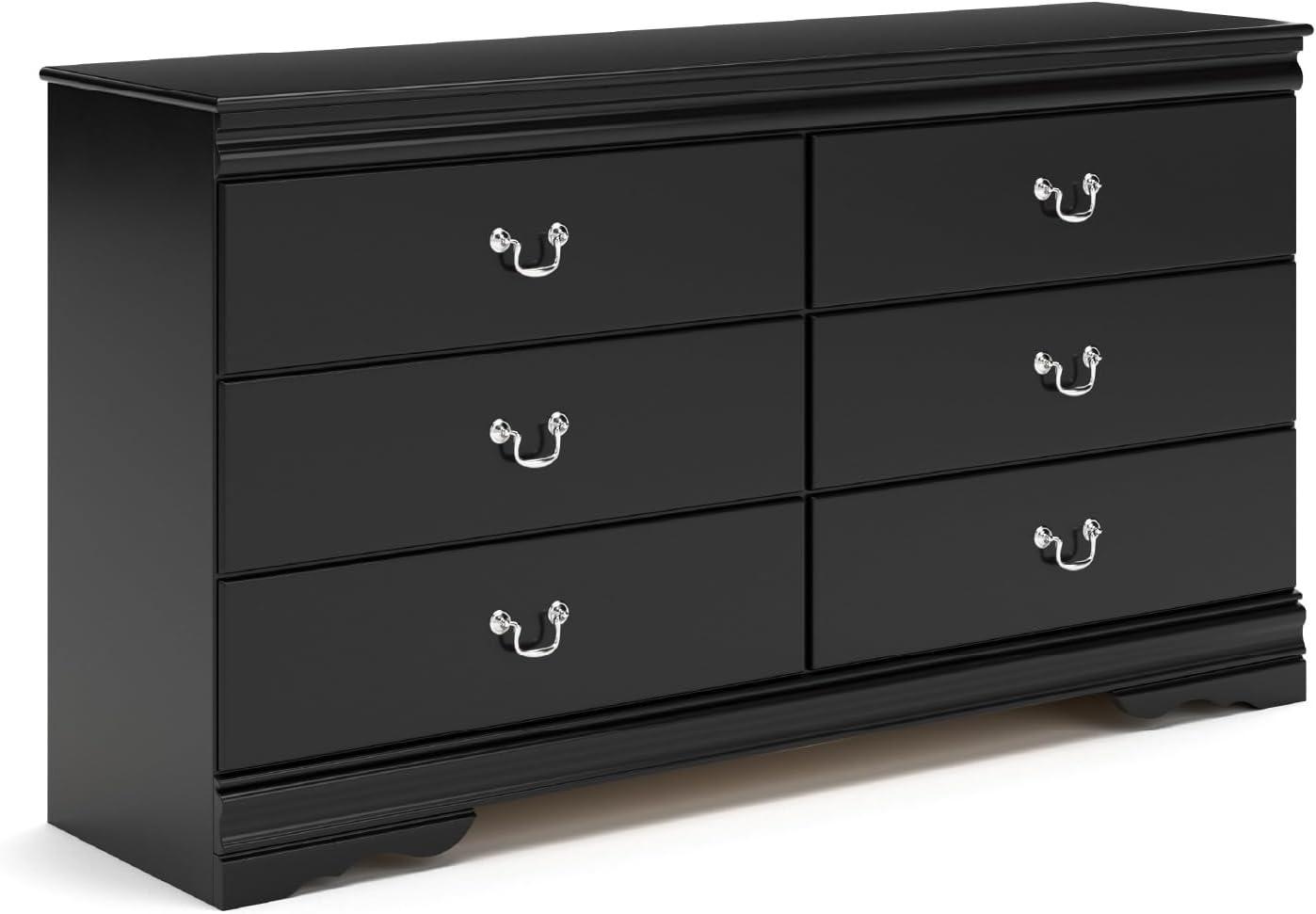 imageSignature Design by Ashley Huey Vineyard Classic 6 Drawer Dresser BLackBlack